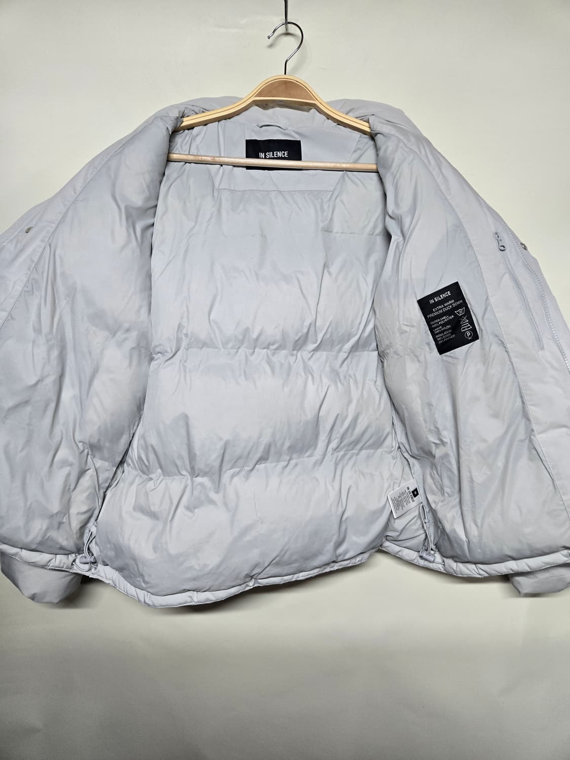 인사일런스 그레이 숏패딩 M 상품이미지3