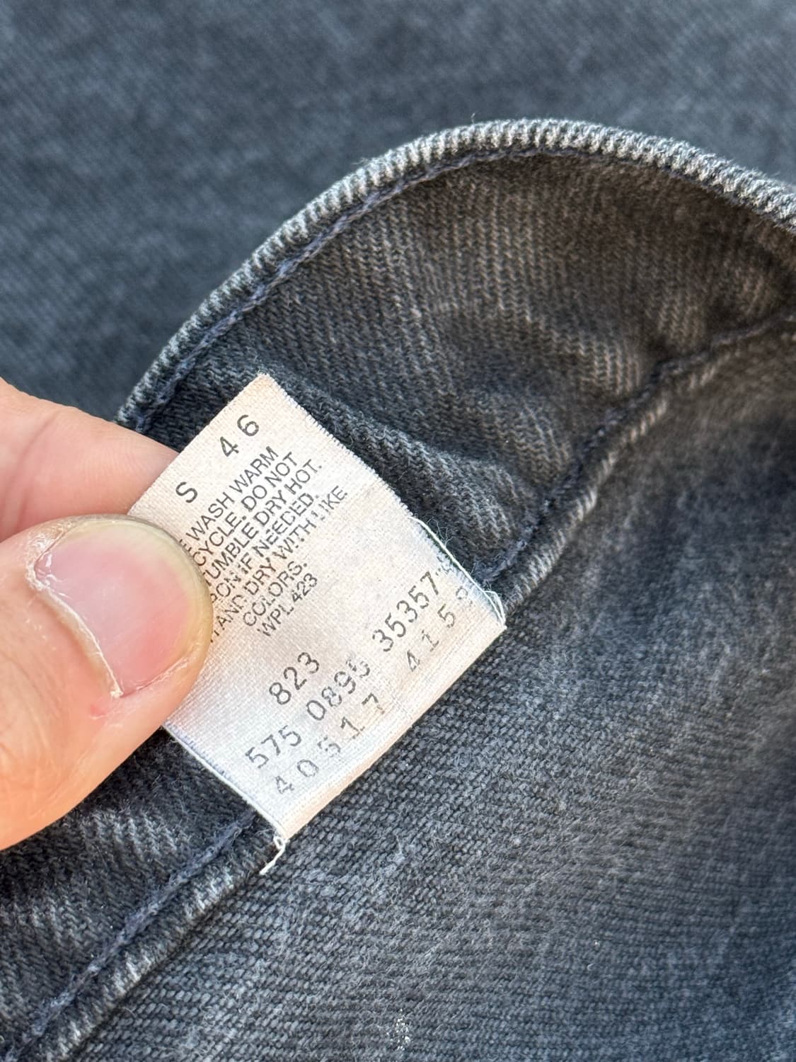 90S 빈티지 리바이스 517 블랙 워싱진 오렌지탭 38 상품이미지6