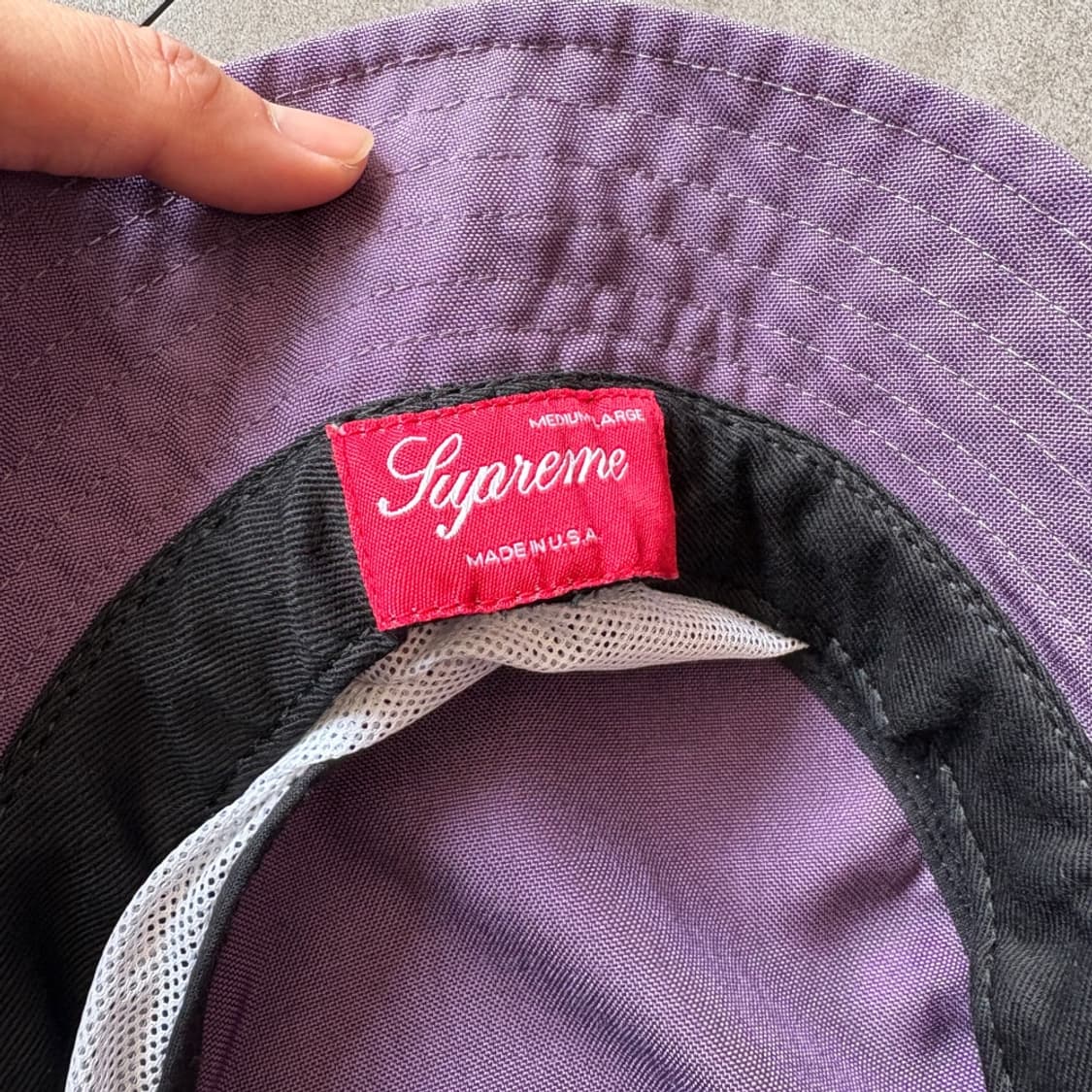 슈프림 정품 퍼플 버킷햇 모자 상품이미지4