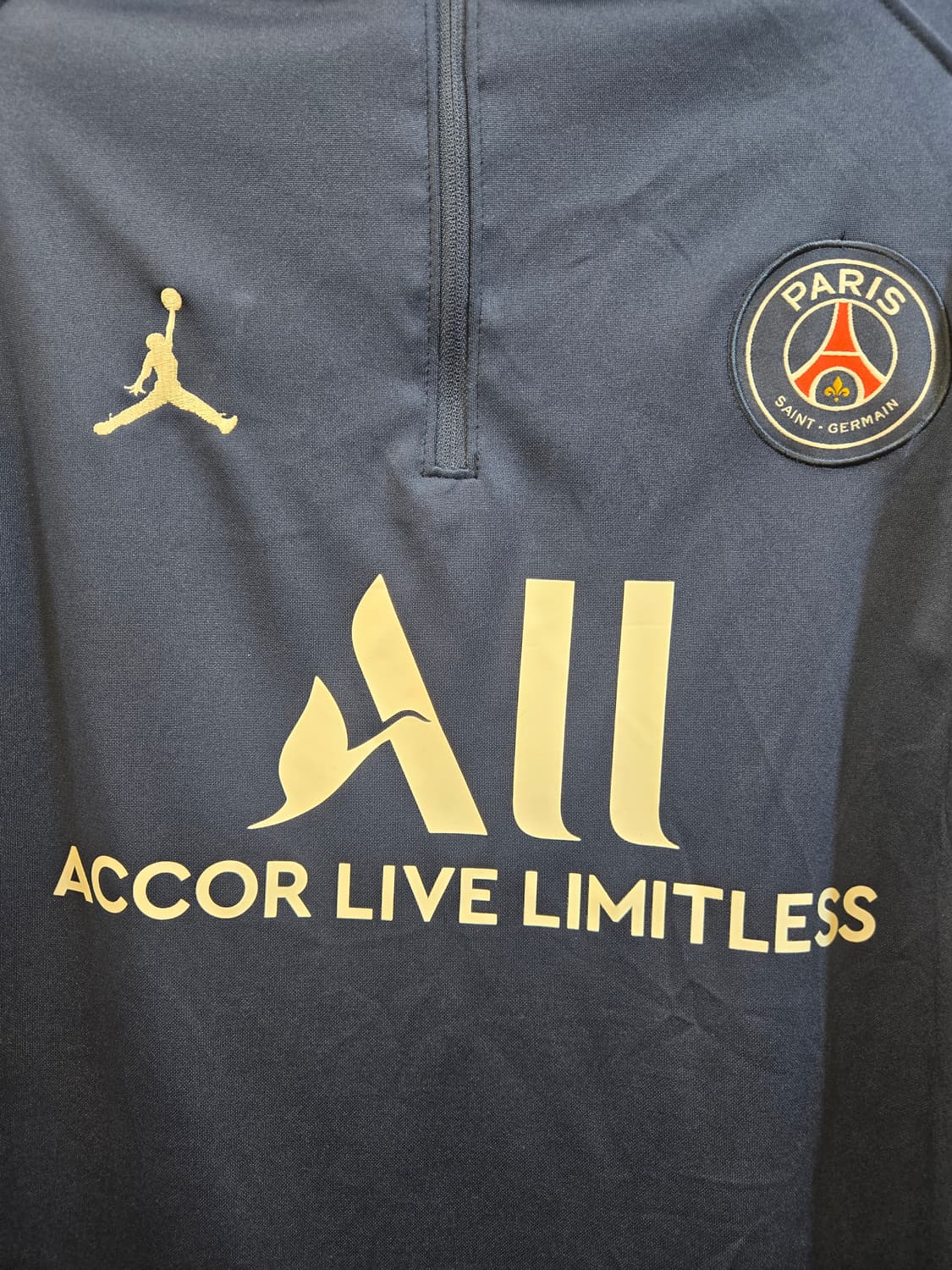 PSG 조던 네이비 긴팔 트레이닝 상의 상품이미지3