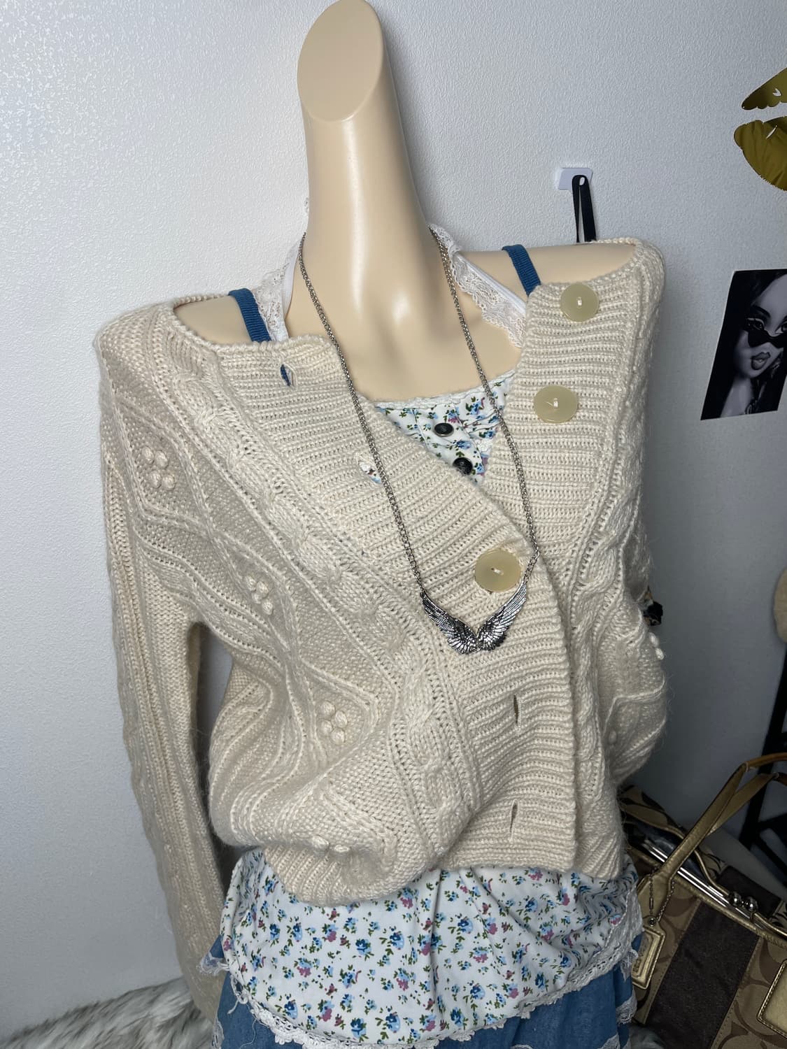 빈티지 아이보리 가디건 상품이미지2