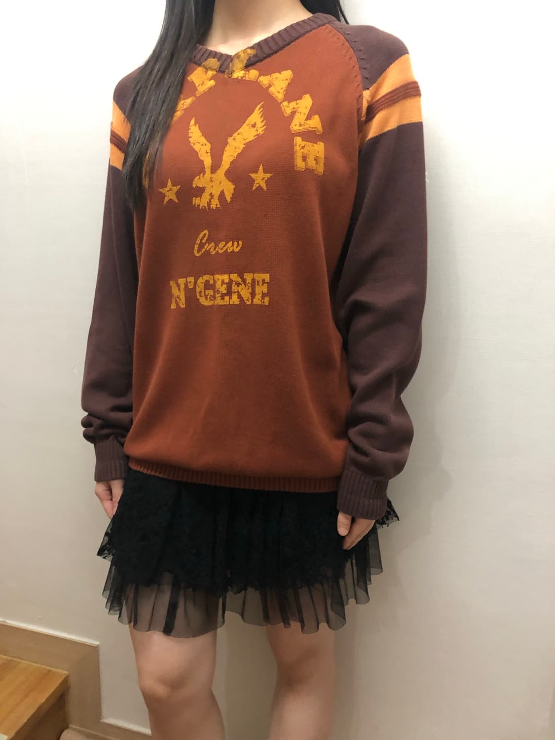 빈티지 와투케 브라운 니트 상품이미지2