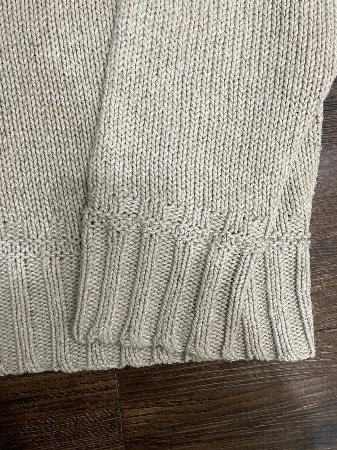 폴로 랄프로렌 베이지 토글 성조기 니트 스웨터 상품이미지4