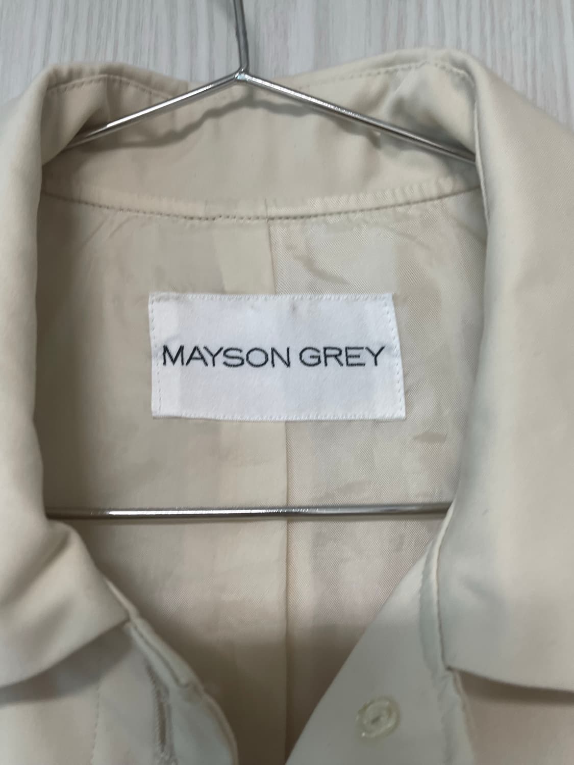 메이슨 그레이 베이지 트렌치코트 상품이미지2