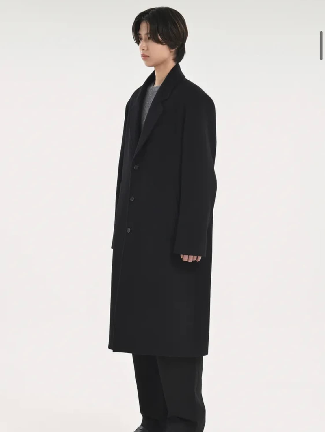 브라운야드 오버 체스터필드 코트 블랙 3 상품이미지2
