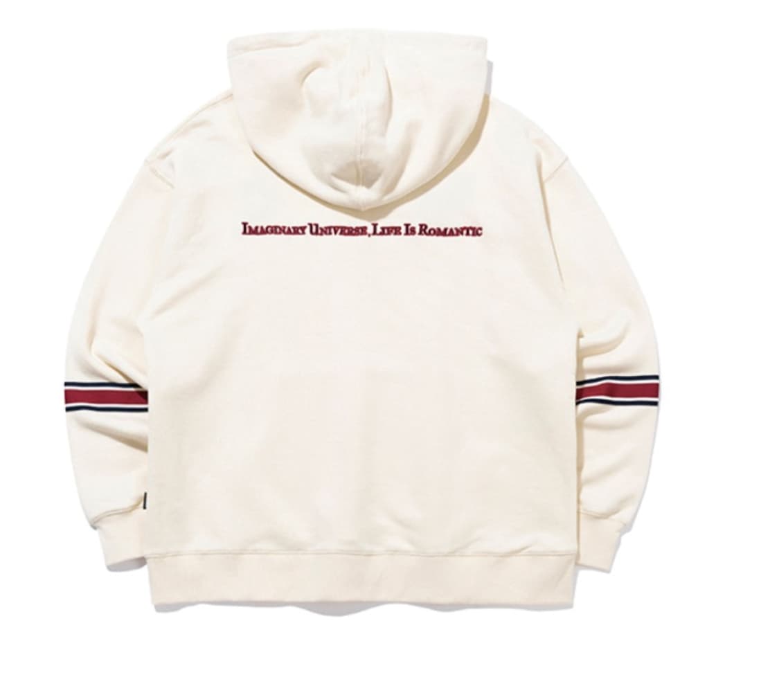 로맨틱크라운 밴딩 오트밀 후드티 상품이미지2