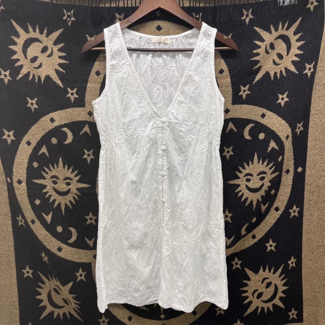 빈티지 프릴 레이스 란제리코어 슬리브리스 나시 원피스　K0008 상품이미지4