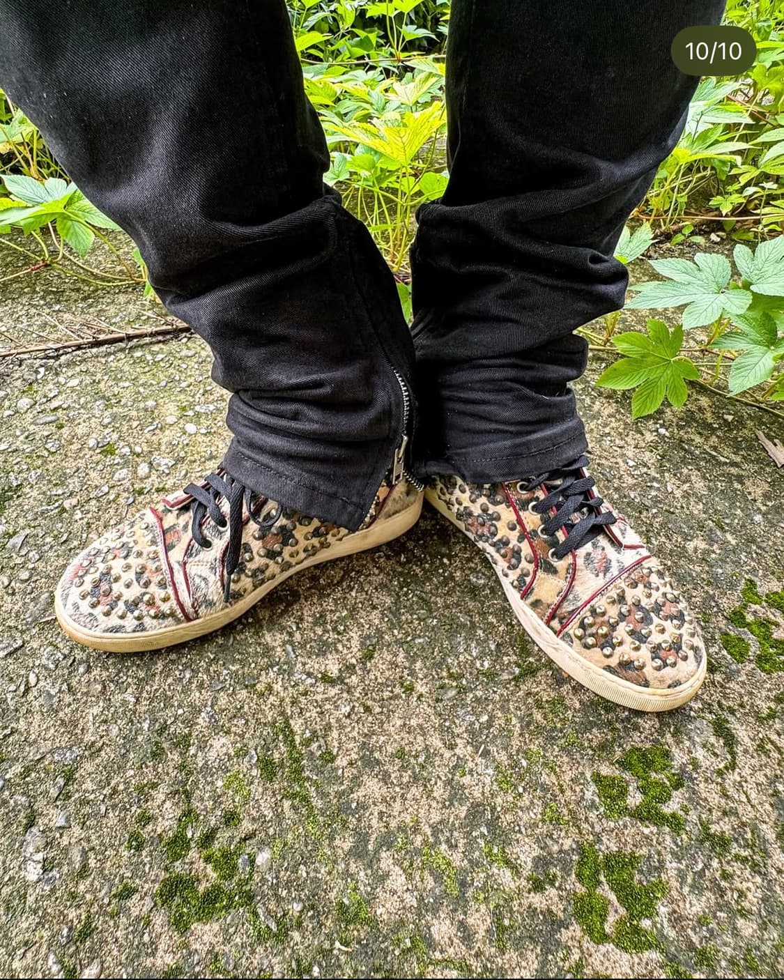 KAPANA HOMME - Leopard studded shoes 상품이미지4