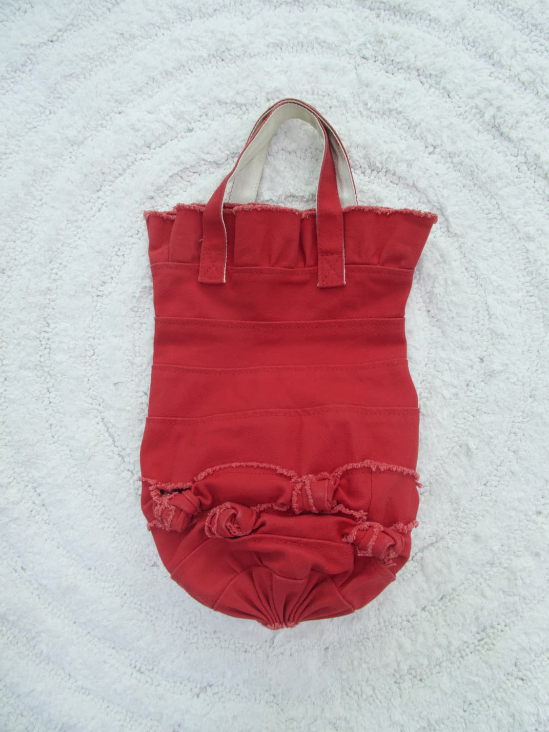 꼼데가르송 레드 토트백 상품이미지9