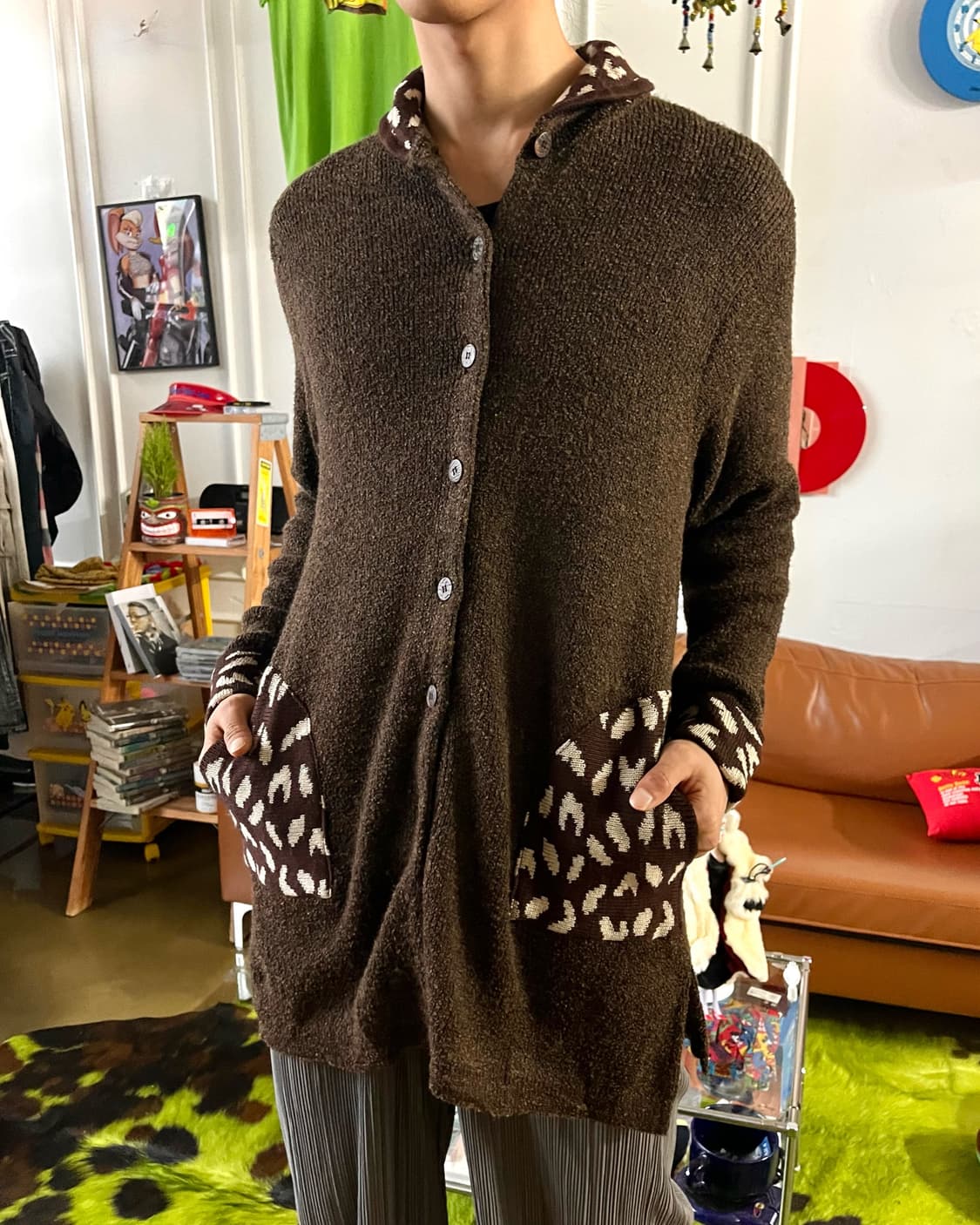 eprise lair Japan Leopard Point Cardigan 상품이미지2