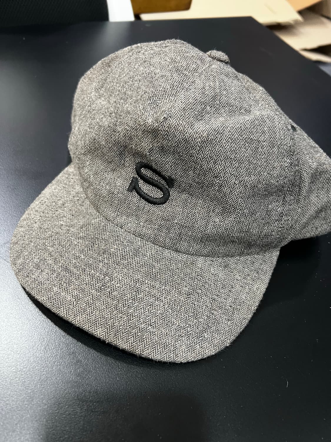 스투시 빈티지 아카이브 s로고 헤링본 캡 상품이미지1