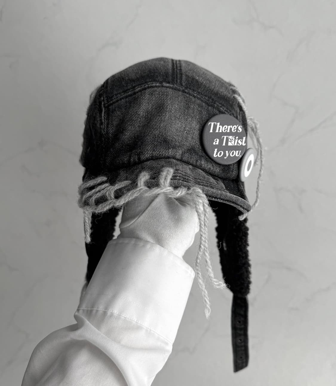 TΣist STITCH EAR FLAPS DEMIM CAP Gray 상품이미지2