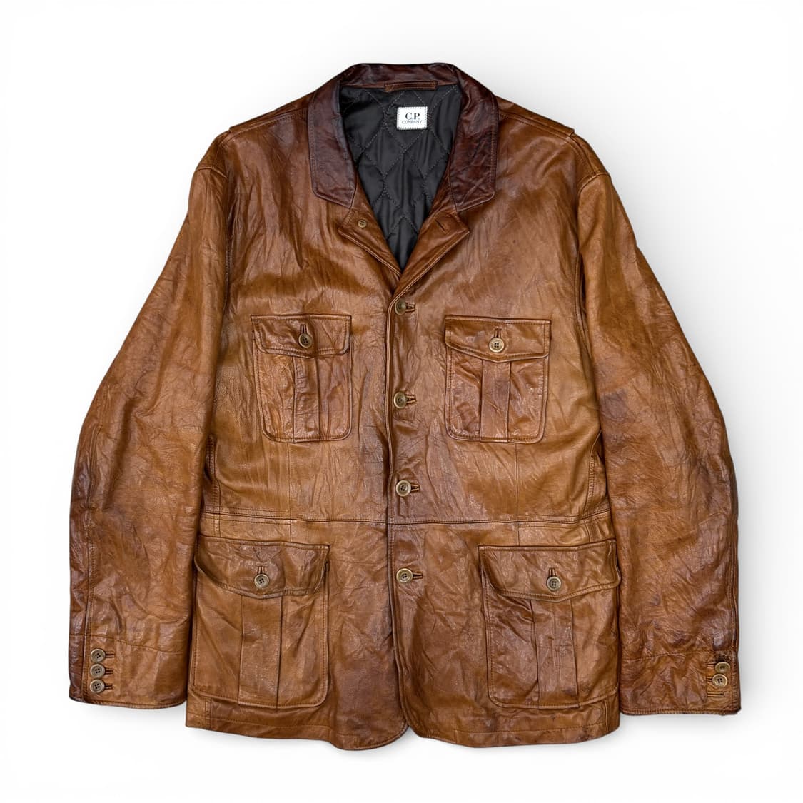 90's CP컴퍼니 램스킨 레더 자켓 상품이미지1