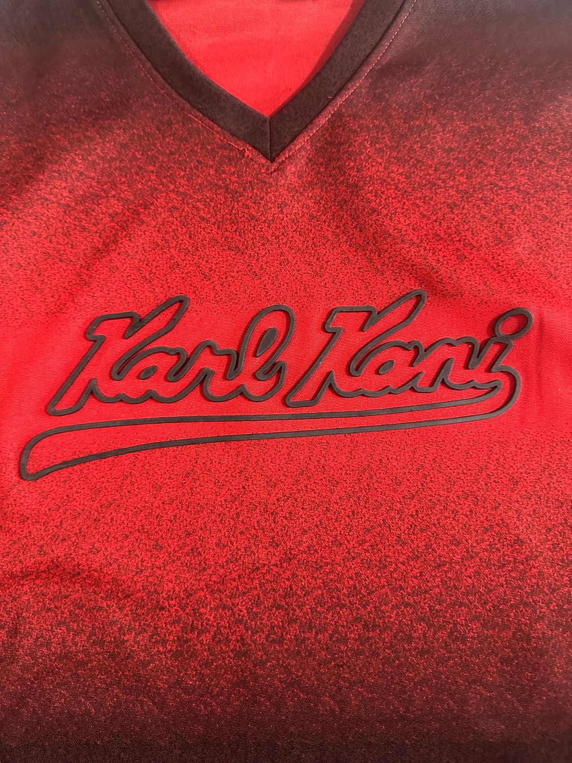 Karl Kani 칼카니 레드 블랙 롱슬리브 상품이미지4