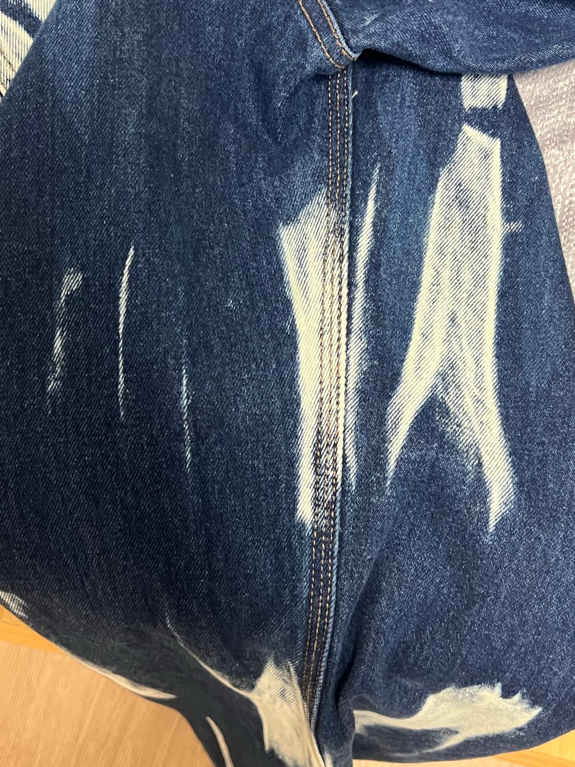 [플레이버리즘] [L] 타이다이 워시드 카펜터 데님 팬츠 상품이미지5