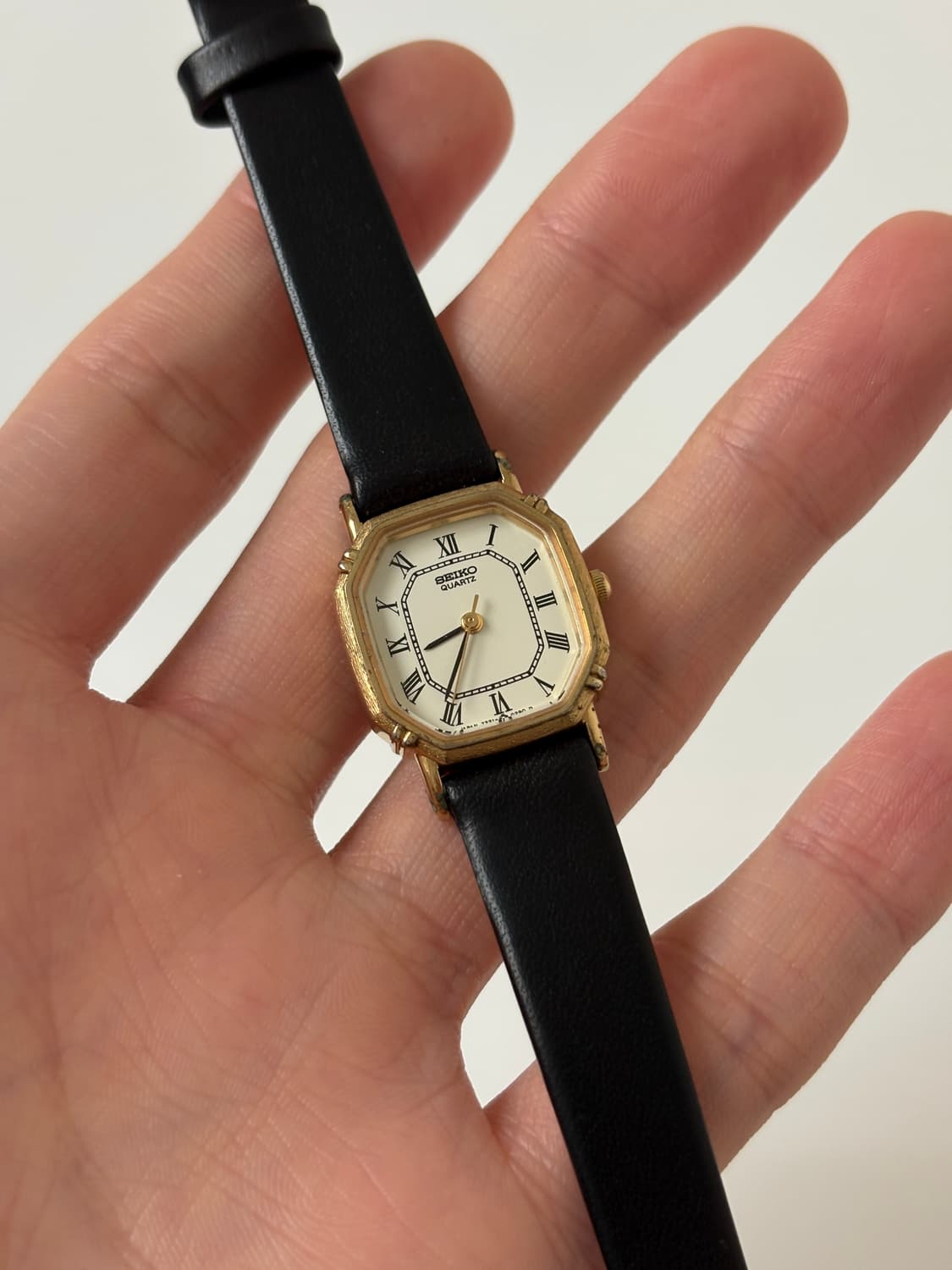 1980s Roman Gold Octagon Ladies Quartz 상품이미지2