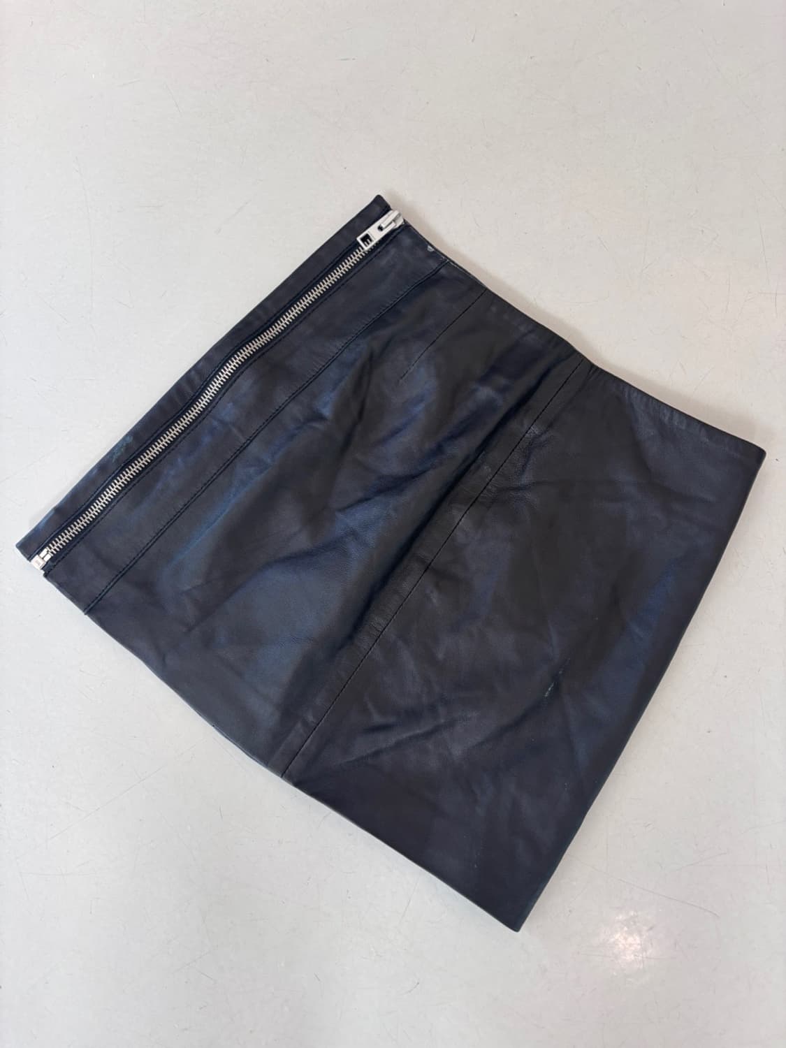 Vintage All Saints Leather Skirt 상품이미지3