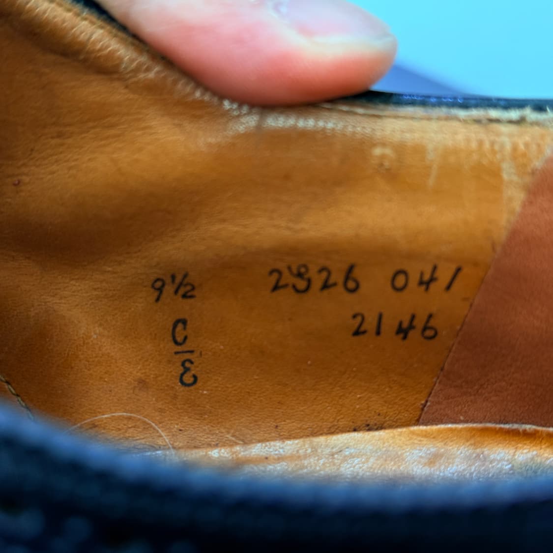 [9.5E] 알든 2146 블랙 코도반 메달리온 캡토 더비 상품이미지9