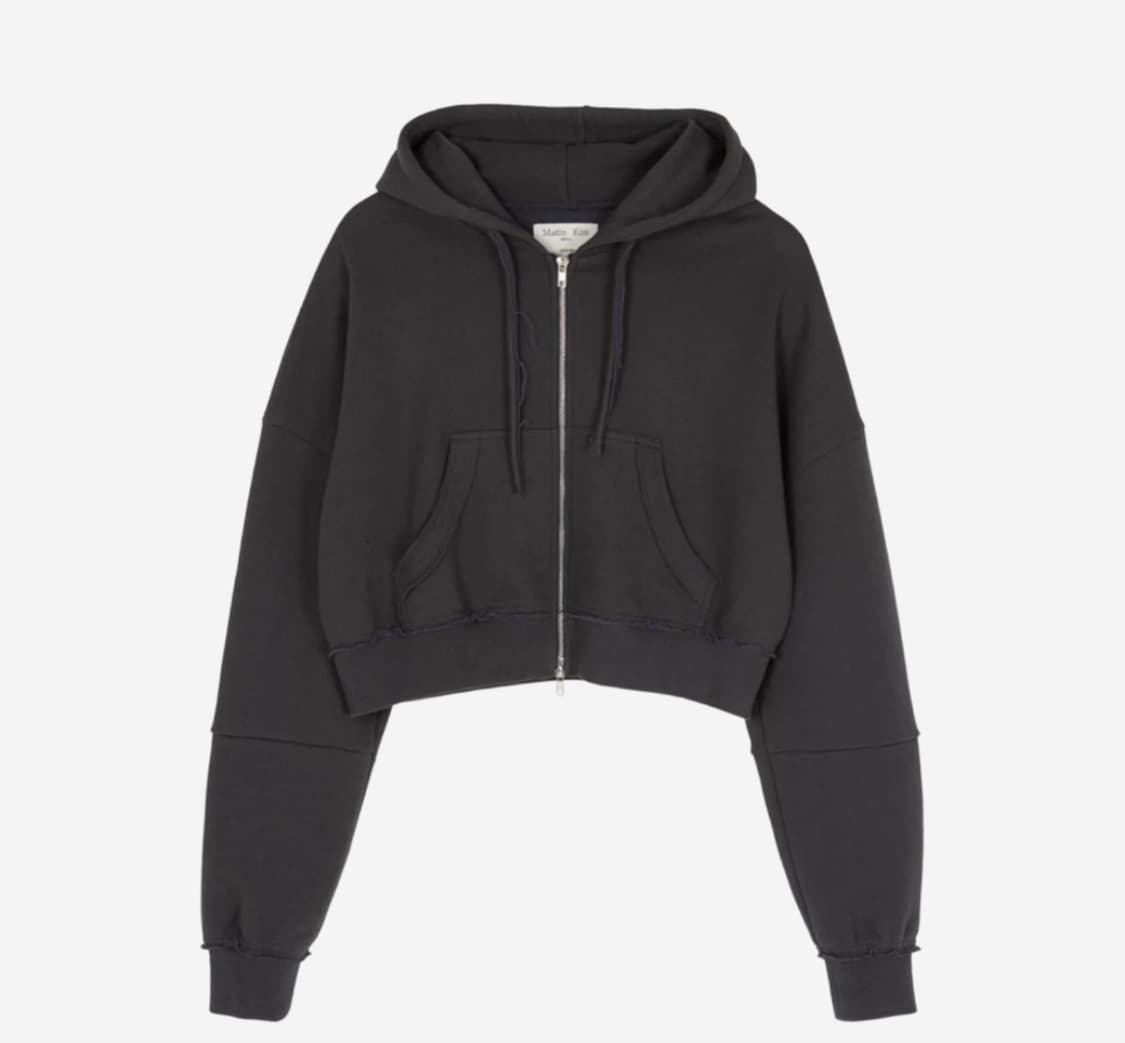 Matin KimxPeaches Logo Graphic Crop Hood 상품이미지1