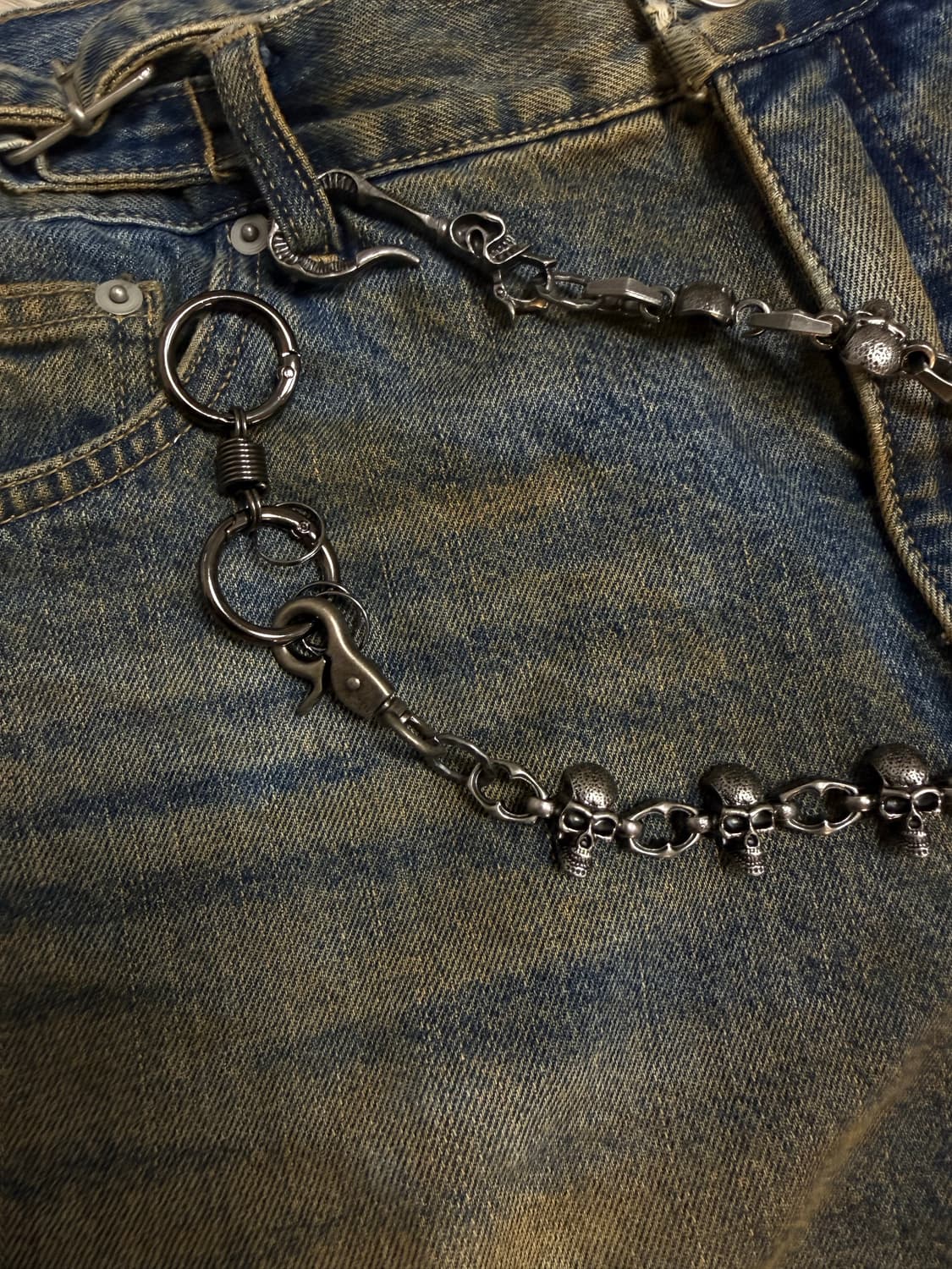 💀☠️스컬 키링 체인  상품이미지4