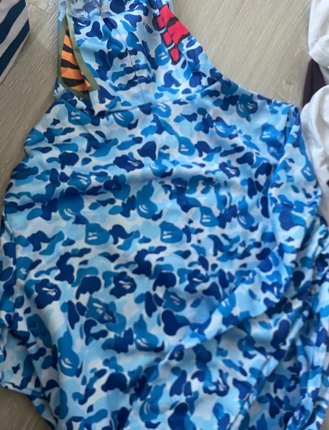 베이프 블루 후드집업 상품이미지4