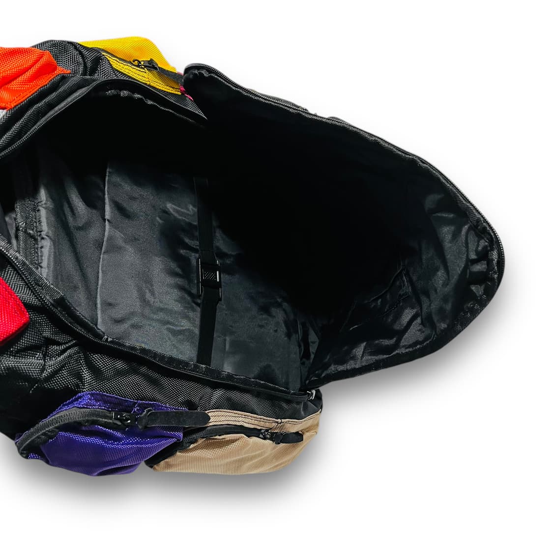 큐브 다중 멀티포켓 레인보우 빈티지 백팩 상품이미지4