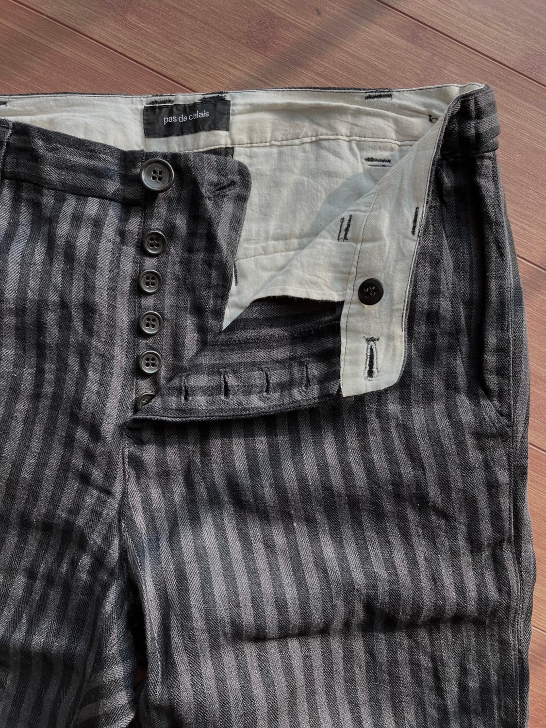 Pas de calais 스트라이프 팬츠 상품이미지4