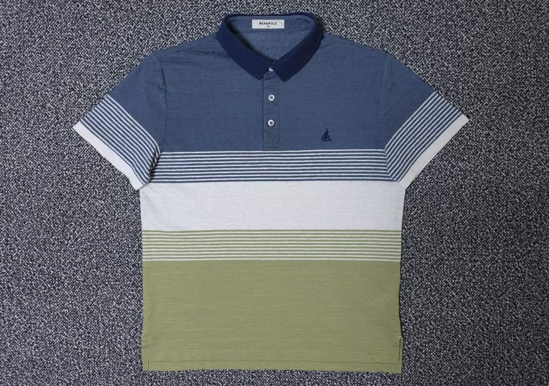 [무료배송][100]빈폴 남성용 린넨 반팔티 카라티 상품이미지1