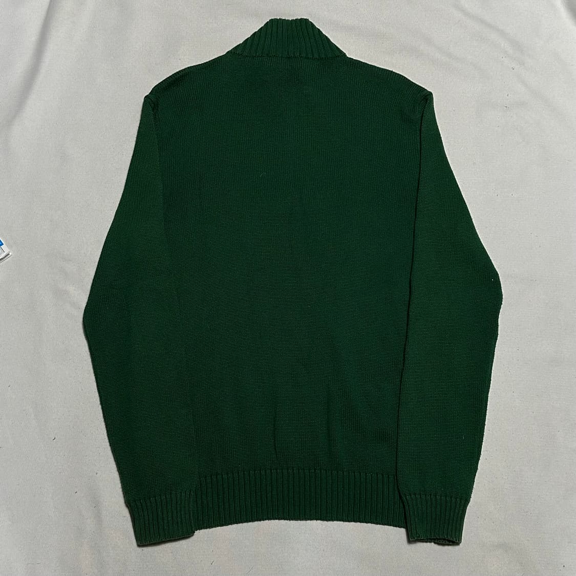 M 폴로랄프로렌 그린 코튼 하프 반집업 니트 상품이미지3