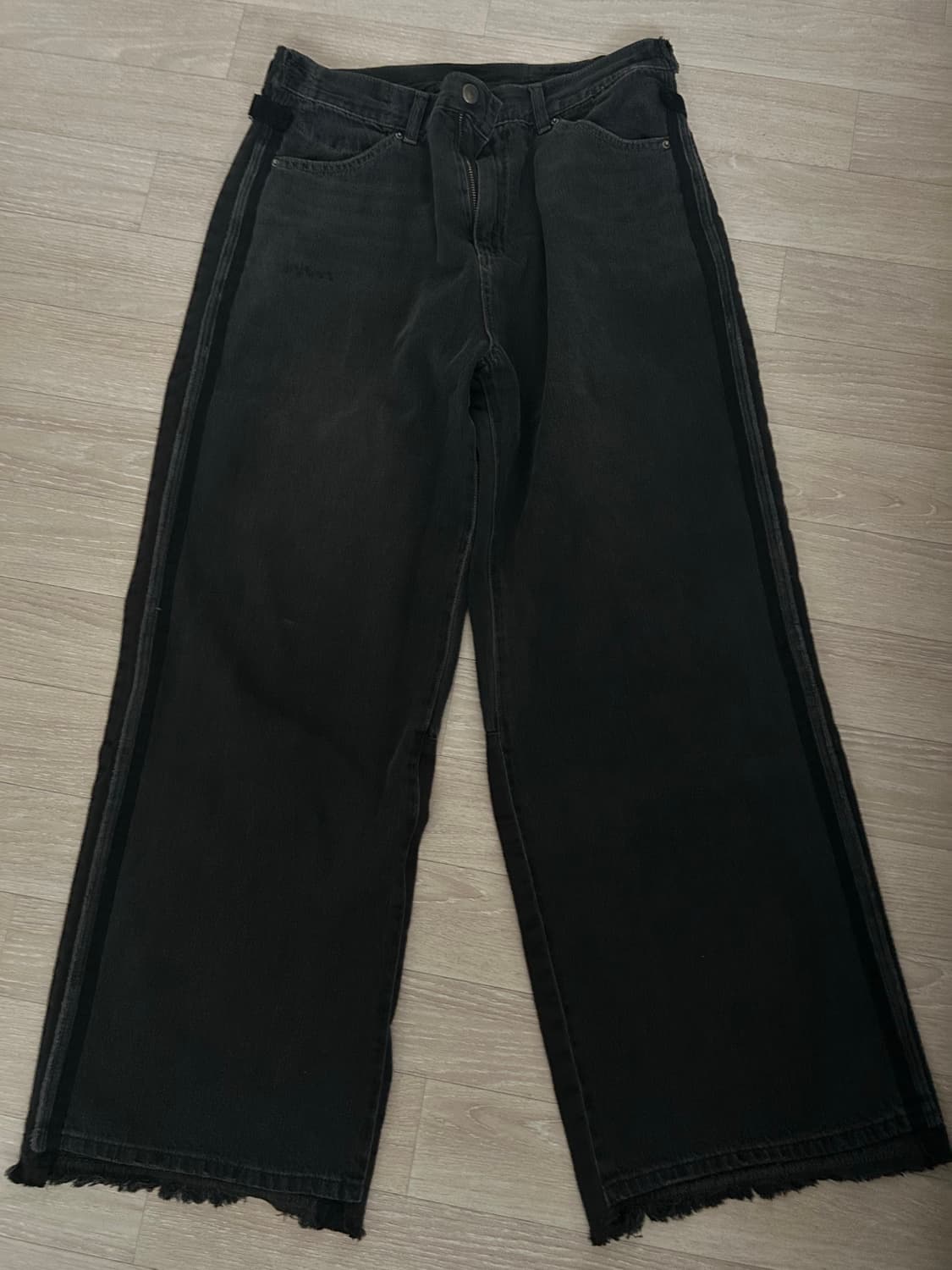 (4) 24fw 폴리테루 리빌드 고시마 데님 팬츠 워시드 블랙 상품이미지2