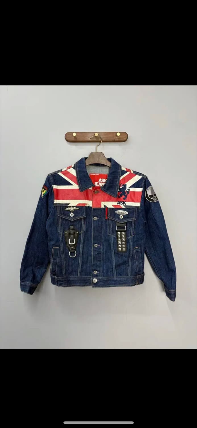 에스크 패치워크 디테일 y2k데님자켓 H1301 상품이미지2