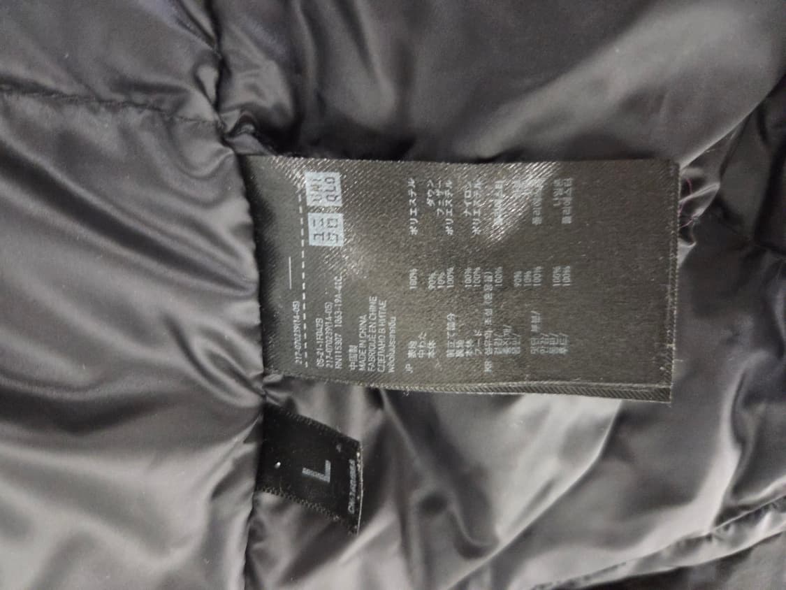 유니클로 +J (질샌더) 하이브리드 다운 자켓 블랙 상품이미지9