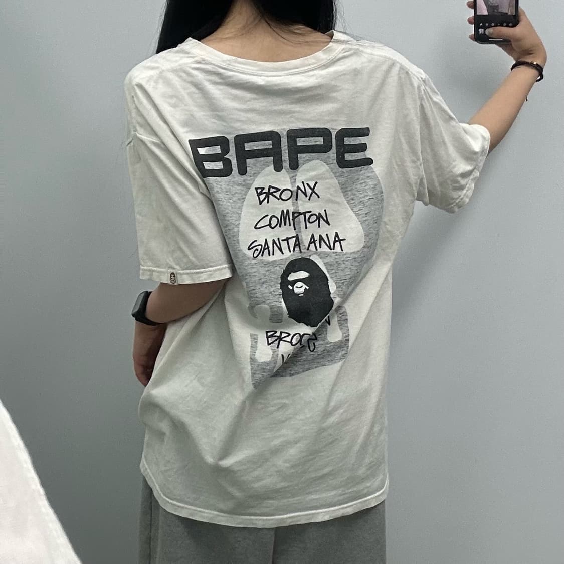베이프 스투시 월드투어 반팔 티셔츠 상품이미지2