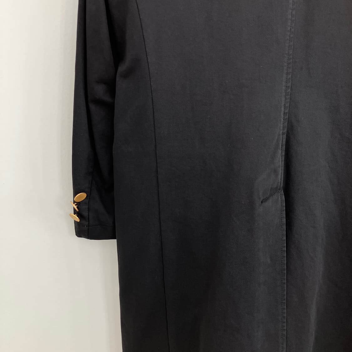 프라다 골드 버튼 코튼 롱 코트 상품이미지8