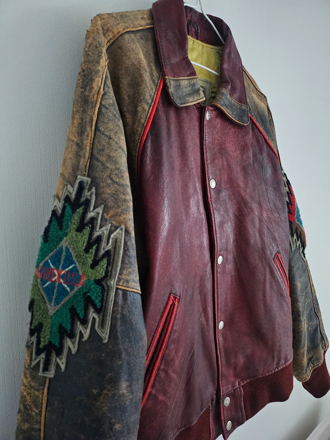 올드 아비렉스 Avirex 홀 레더 바시티
 상품이미지3