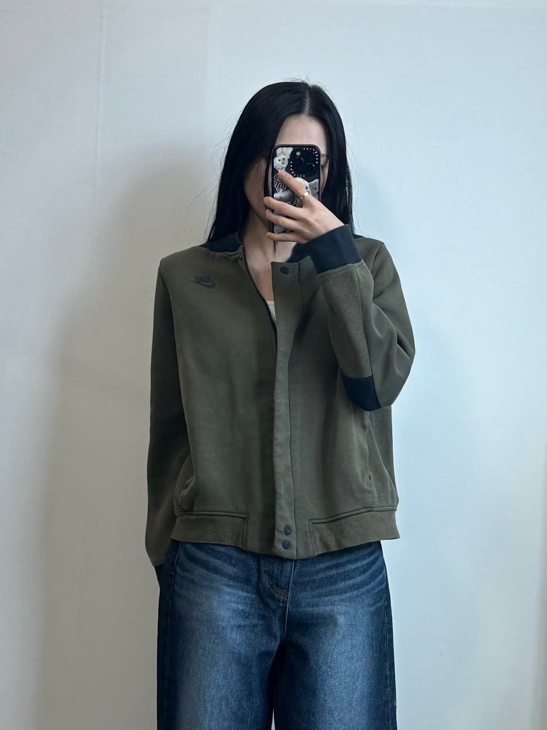 나이키 퓨추라 카키 코튼 블루종 자켓 상품이미지1