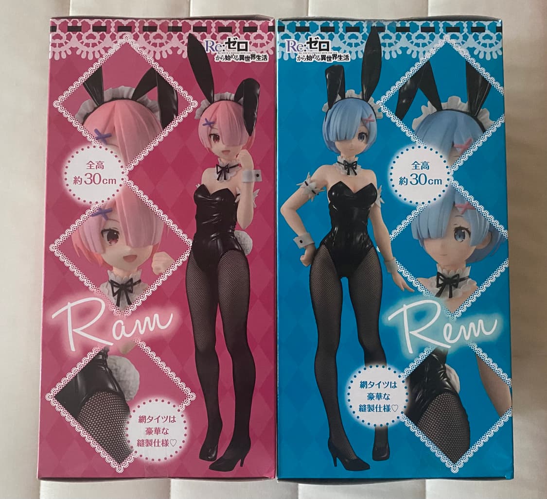 후류 Re:제로 렘•람 바이큐트 바니 피규어 일괄🐰 상품이미지3