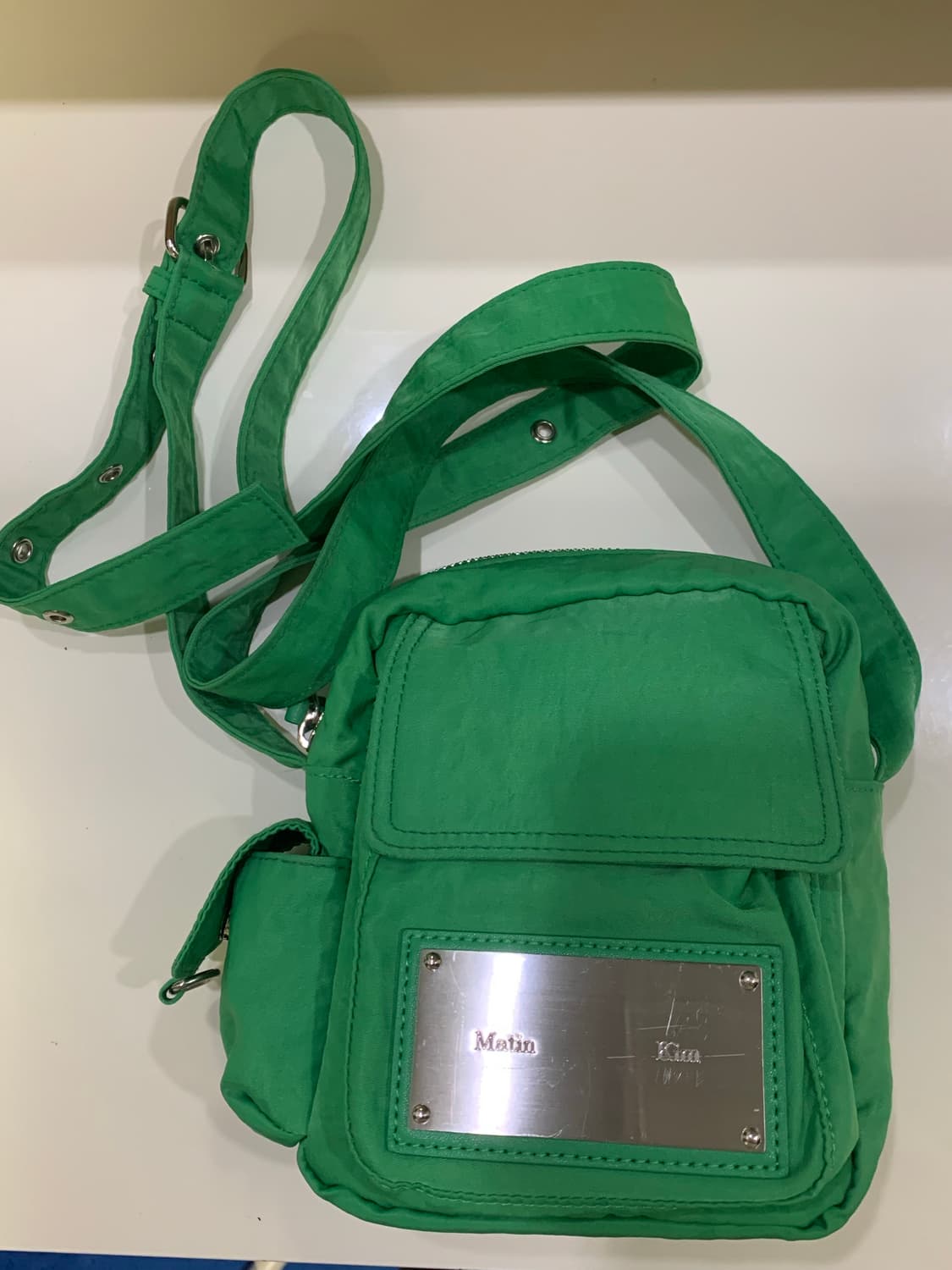 마뗑킴 카고 크로스 미니 그린 상품이미지2