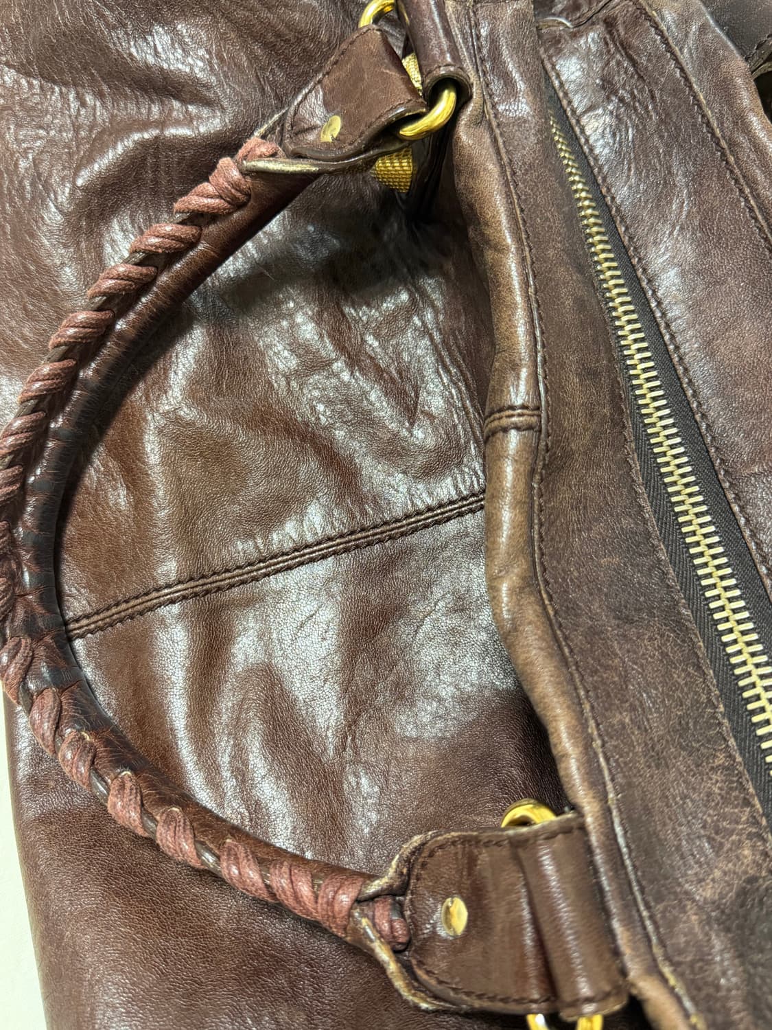 발렌시아가 모터백 라지 브라운 상품이미지8