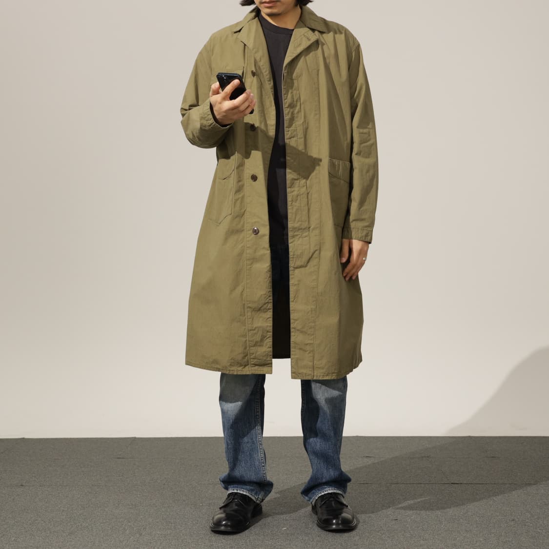 Nigold by united arrows 나일론 싱글 코트 상품이미지7