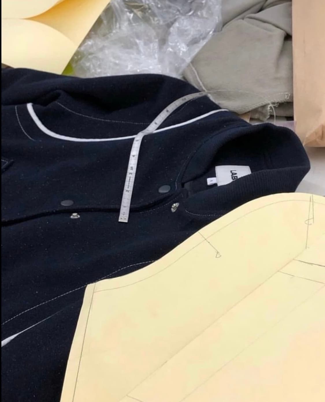 2사이즈) 라벨아카이브 베이스볼 점퍼 네이비 바시티 자켓 블루종 2 상품이미지3