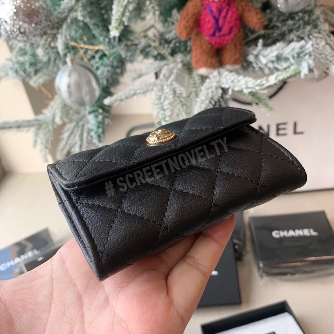 샤넬 뷰티 금장 CC로고 반지갑 풀박스 상품이미지4