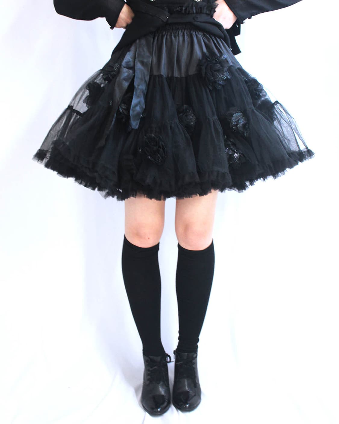 Avant-garde flower voluminous tutu skirt 상품이미지1