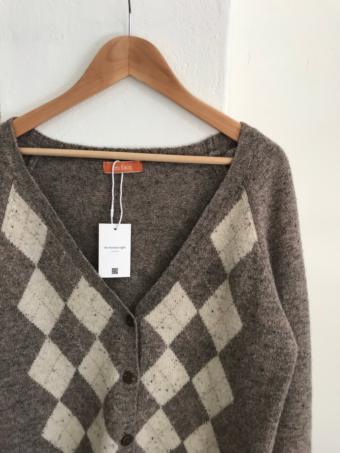vintage argyle cardigan 상품이미지2