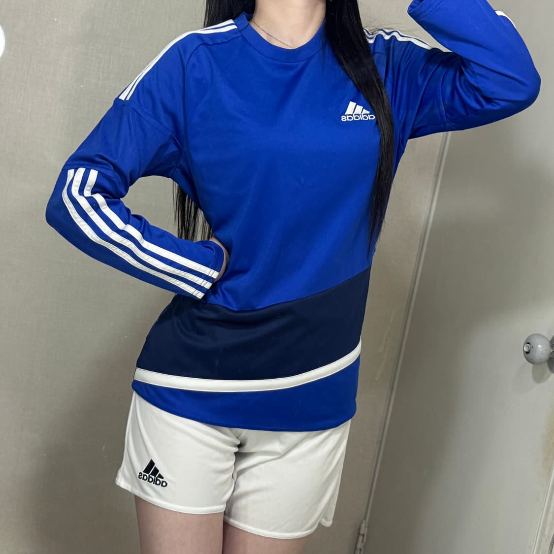 아디다스 삼선트랙탑 져지 티셔츠 🤍💙 상품이미지1