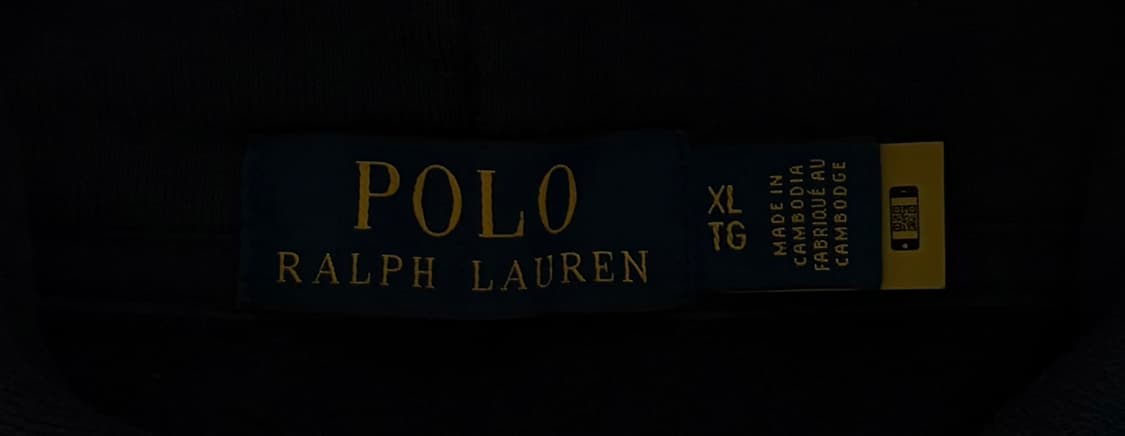 Polo 폴로랄프로렌 QR 빅로고 네이비 후드티 상품이미지6