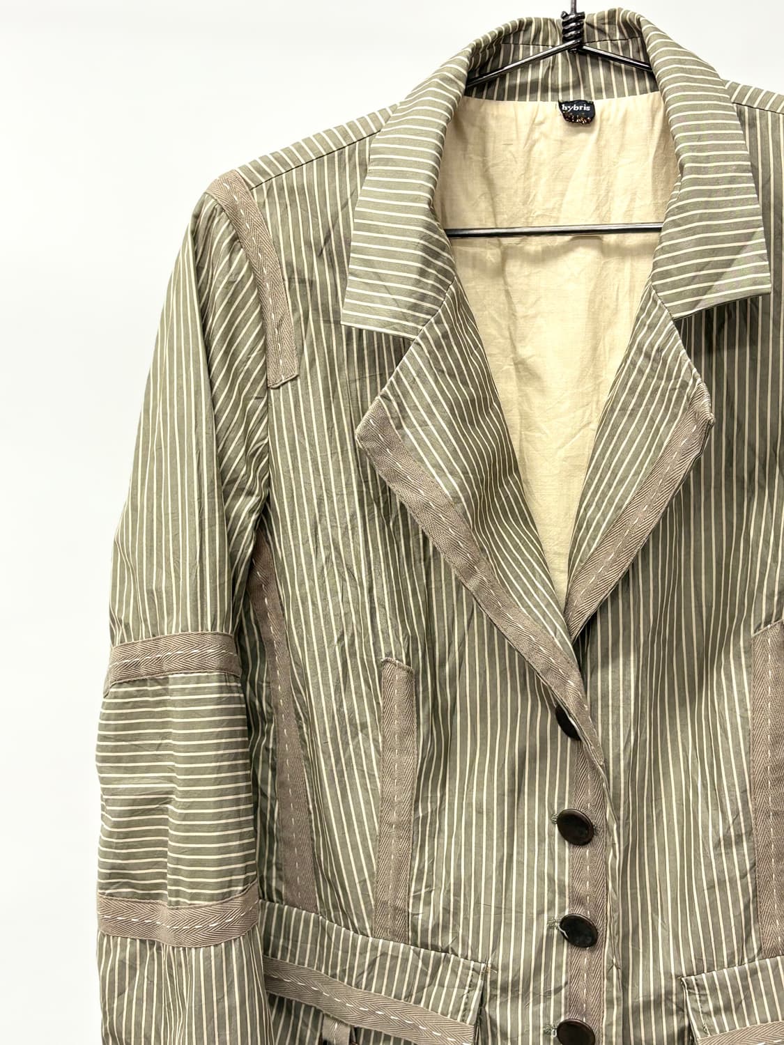 HYBRIS 빈티지 스트라이프 코튼 자켓 상품이미지3