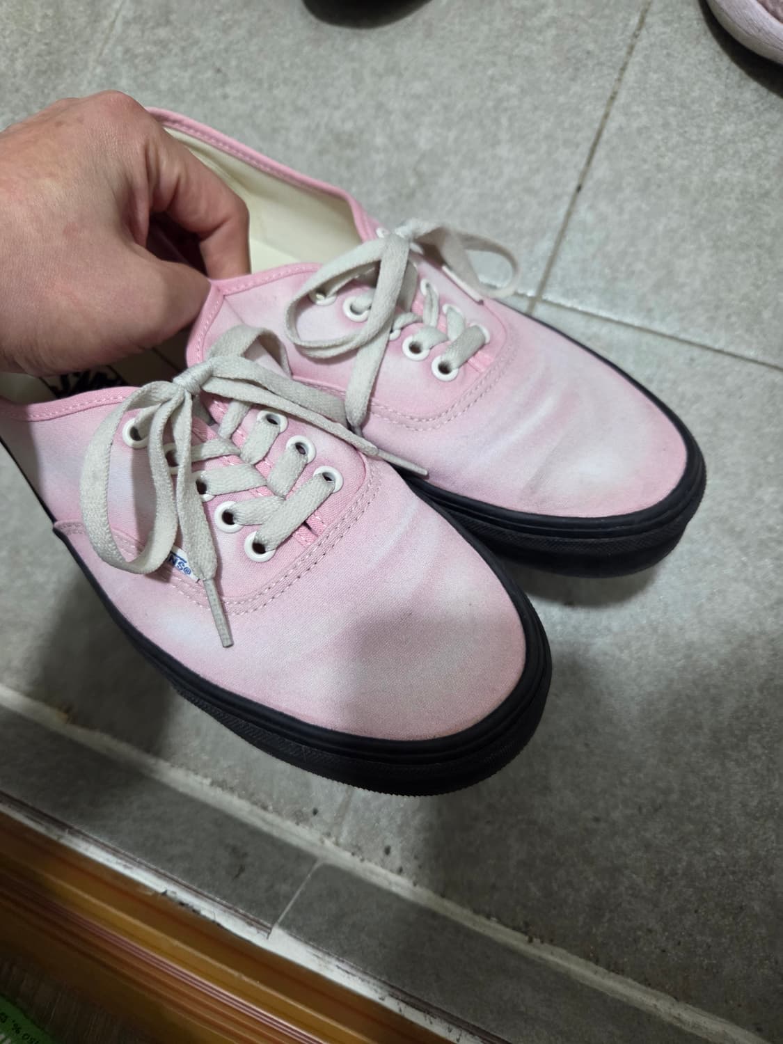 반스 어센틱 웨이브 워시드 핑크 270 상품이미지4