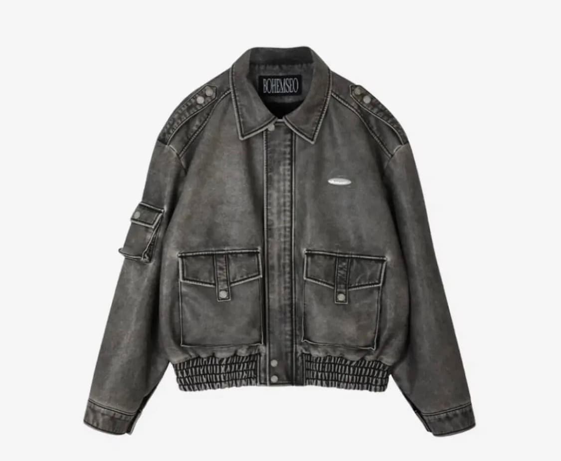 보헤미안서울 레더 자켓 상품이미지1