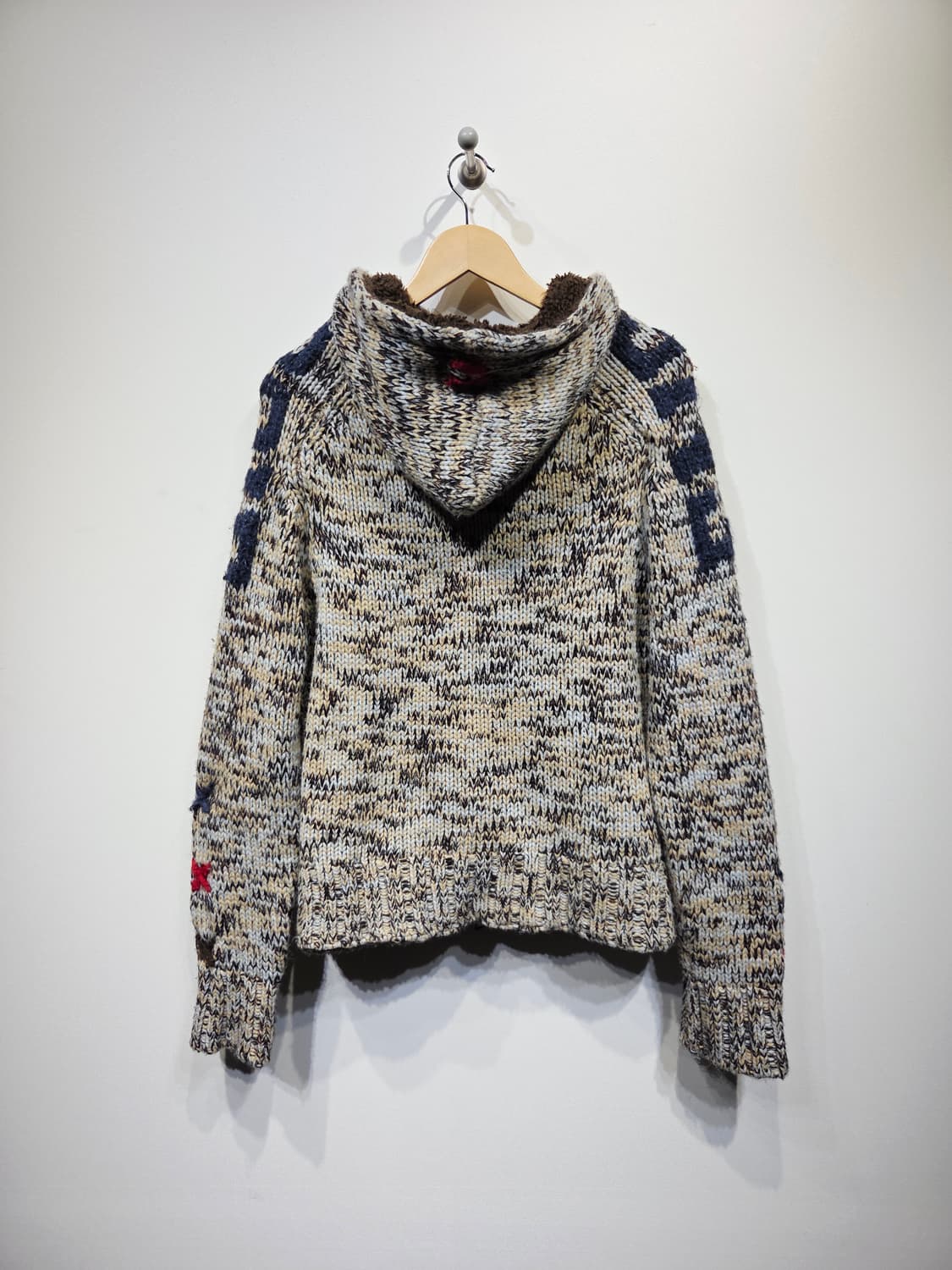 ENERGIE 에너지 셰르파 안감 후드 집업 니트 상품이미지6